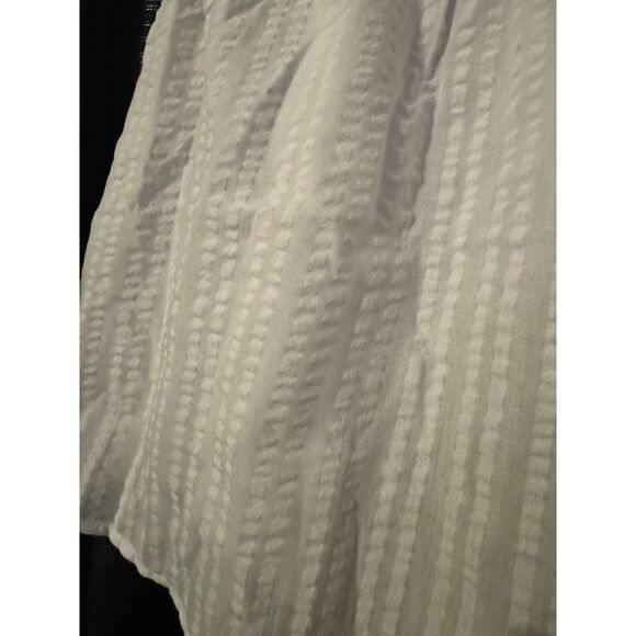 Sz 3/3xl plus size torrid seersucker sweetheart halter top/tank white - Picture 7 of 8